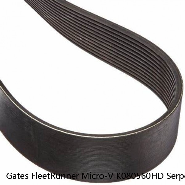 Gates FleetRunner Micro-V K080560HD Serpentine Belt for 1240873H1 1250454H1 vk #1 small image